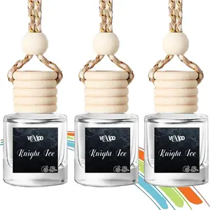 Viamod Knight Ice 3PCS Upgrade Scents Car Air Aroma Freshener 4ml Car Scents Auto Hanging Diffuser Bottles Remove Auto Odor Long-Lasting