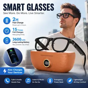 [Summervibes] Coucur 2026 New G1-AI 4K Smart Camera Glasses – Equipped with 6-axis stabilization, AI image recognition, real-time translation, and a charging case. Supports ENC noise reduction for Bluetooth calls. A stylish travel accessory, rechargeable