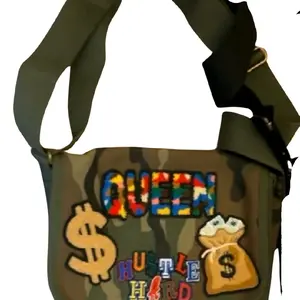 Cross Body Patch Camo Bag