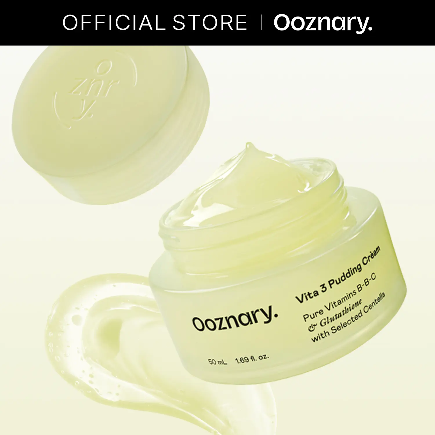Vita 3 Pudding Cream with Vitamin BBC and for Radiant Glow & Extra Hydration | Korean Skin care | 1.69 fl.oz 50ml