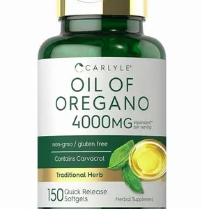 Carlyle Oregano Oil 4000mg Supplement | 150 Softgel Capsules | Contains Carvacrol | Non-GMO & Gluten Free Formula