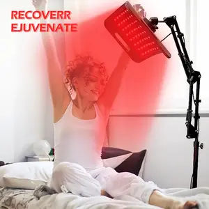US Stock Red Light Therapy Lamp Device with Stand 660nm 850nm Infrared Light Panel for Face and Body Home Use