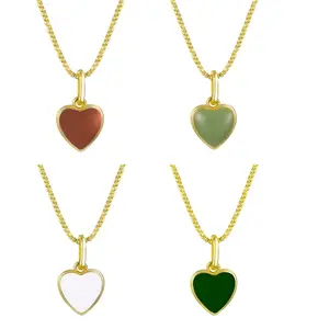 EVRY JEWELS Gold or Silver Plated Women's Hypoallergenic Love Actually Necklace