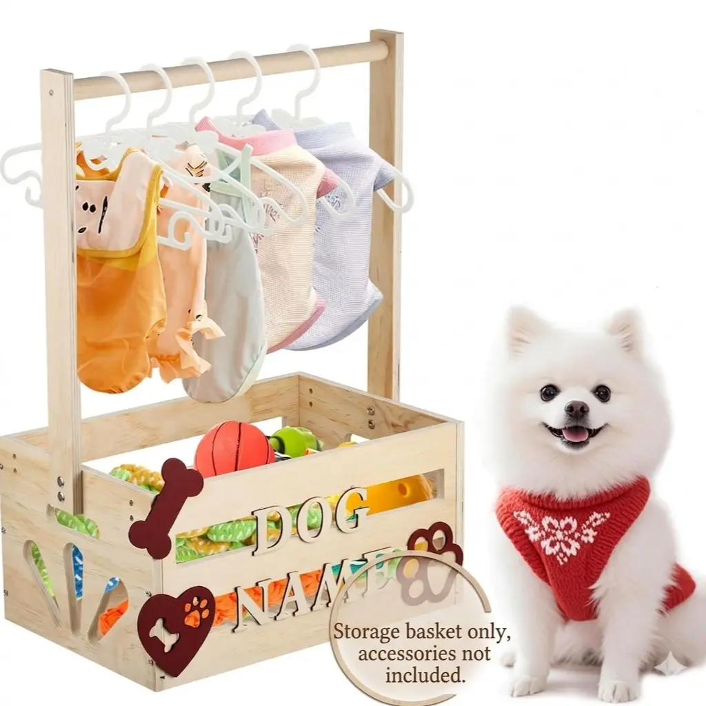 Modern Wooden Basket Stand with Handle, DIY Multi-Functional Storage Box, Newborn Welcome Gift Basket, Pet Clothing Toy Organizer, Room Organizers, Home Organizer, Clothes Basket, Decorative Storage Basket