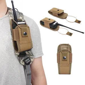The new outdoor walkie-talkie bag Molle tactical military enthusiast accessory bag sporty and casual camouflage waist bag holder