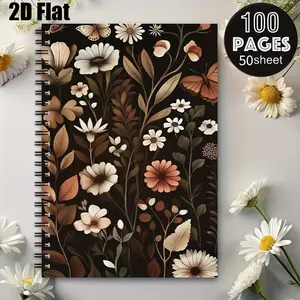 1 Spiral Bound Notebook 5.7x8.26 inch, Durable Coil Binding, Perfect for Camping Journal, Travel Diary, Outdoor Adventure Log, RV Trip Notes, Ideal Gift for Nature Lovers, Camping Enthusiasts, Birthday, Thanksgiving, Christmas Present [2D] Flat