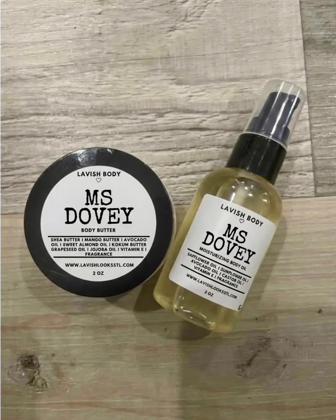 Body oil and butter sample pack Moisture Moisturizing