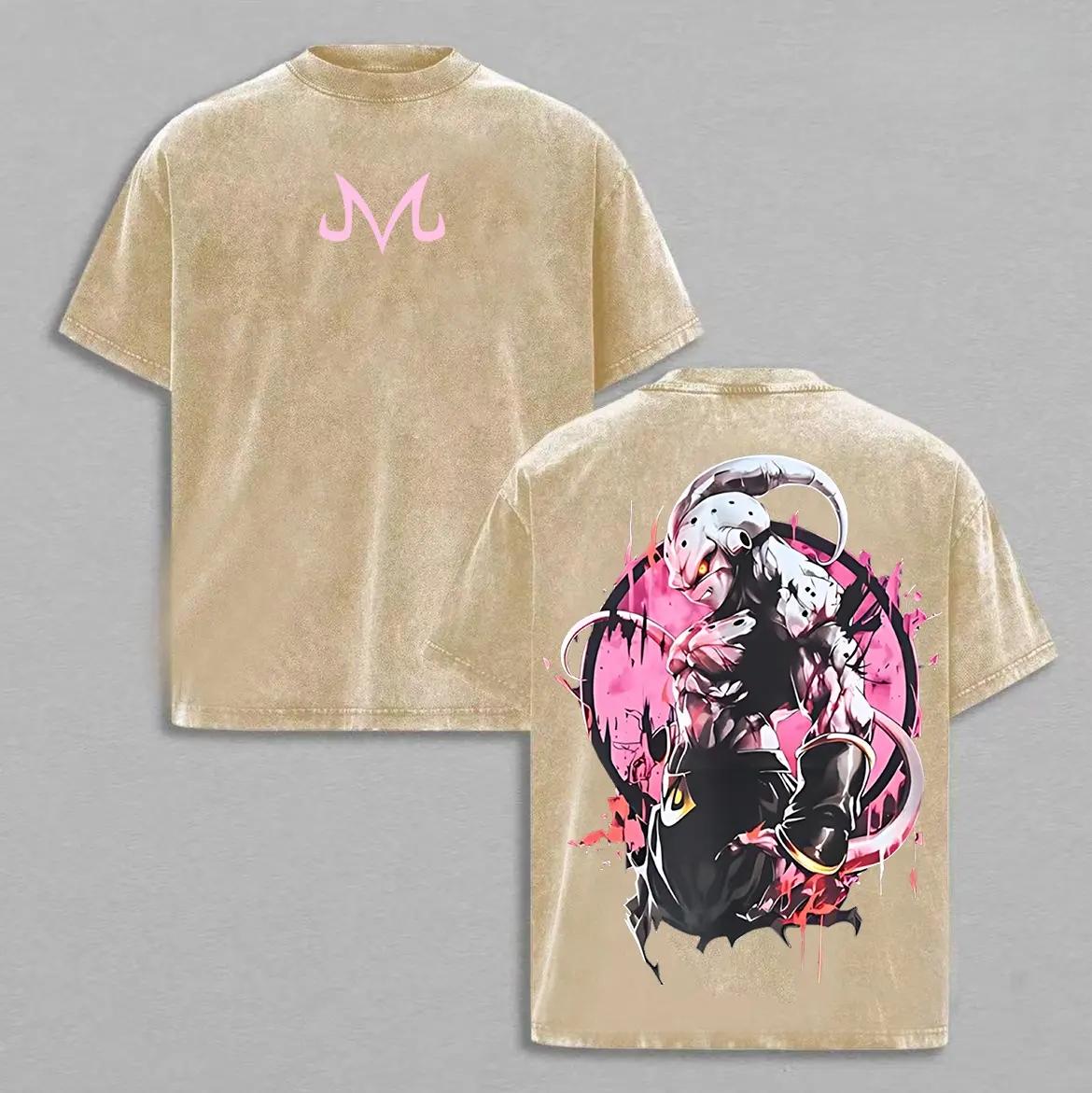 Goku Saiyan Unisex Washed outfits men women streetwear 80s 90s graphic washed tees cotton Anime tank tops gifts funny graphic tee men’s trendy t-shirts deals humorous 90s streetwear covenant penny tees meme boyfriend good graphic sluggy