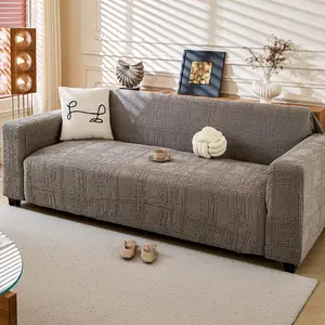 Solid Color Sofa Cover, 1 Count Elastic Sofa Slipcover, Non-slip Sofa Protector, Decorative Sofa Cover, Stretch Sofa Cover for Home Living Room