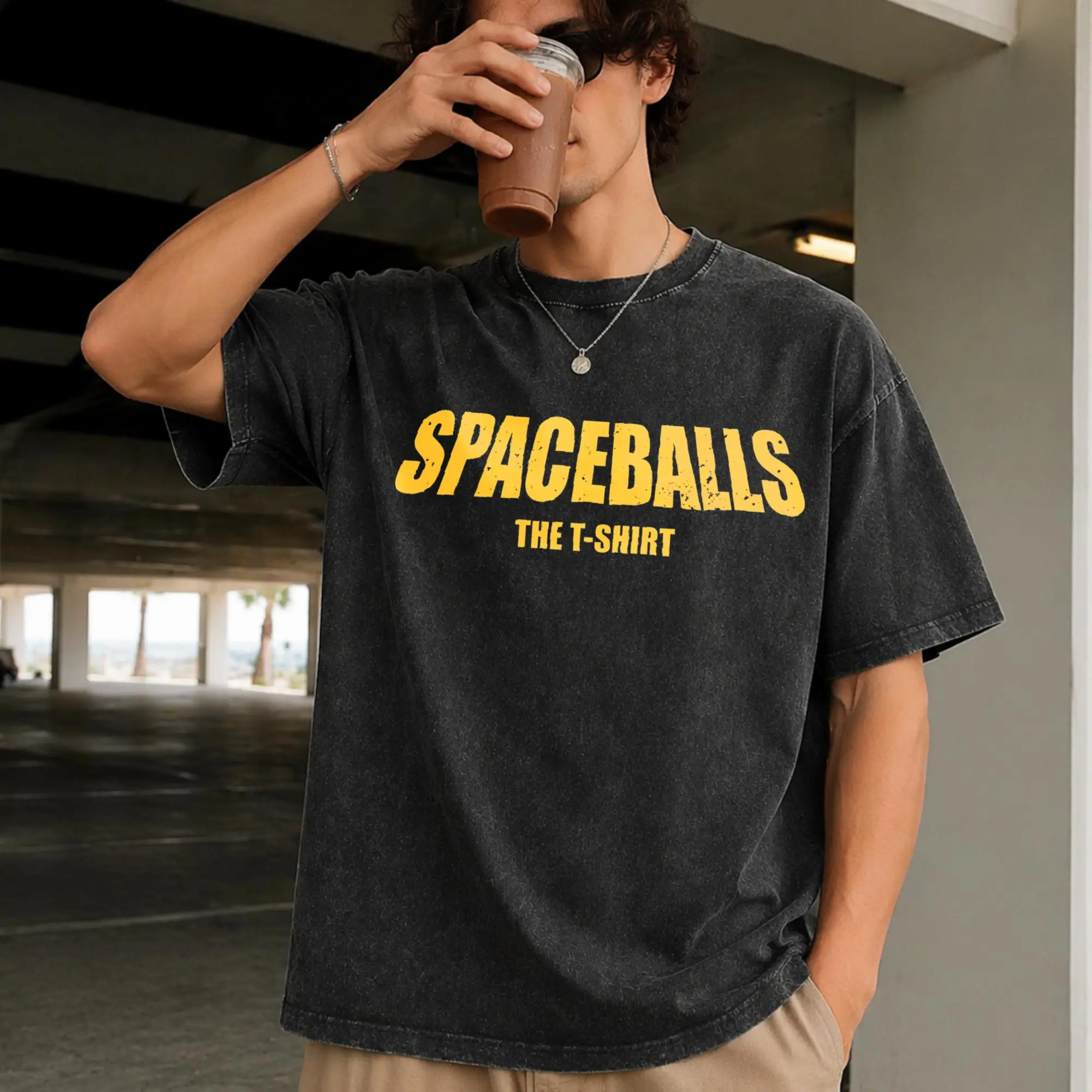 Spaceballs Movie Retro Vintage T-Shirt - Classic Sci-Fi Comedy Film Fan Tee, Comfortable Crew Neck Short Sleeve Graphic Shirt for Men and Women, Perfect Casual Wear and Gift for Movie Buffs grandma's favorite shirt trendy t-shirt S-5XL Extra Large