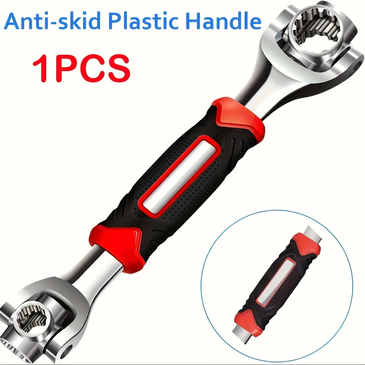 52 In 1 Universal Socket Wrench universal wrench, Chrome Vanadium Steel, Multi-function Wrench Tool with 360 Degree Rotating Head Spanner Tool for Home and Car Repair  more than 48in1 Multi-Purpose Ratchet panner Set Universal Double-ended Wrench Tool