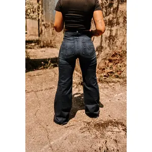 Kimes Olivia Dark Women's Wide Leg Jeans