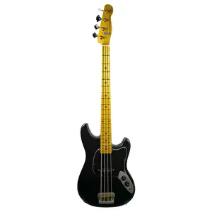 Woodcraft electric guitars AmpMaster 4 Bass short scale 30" Black Satin
