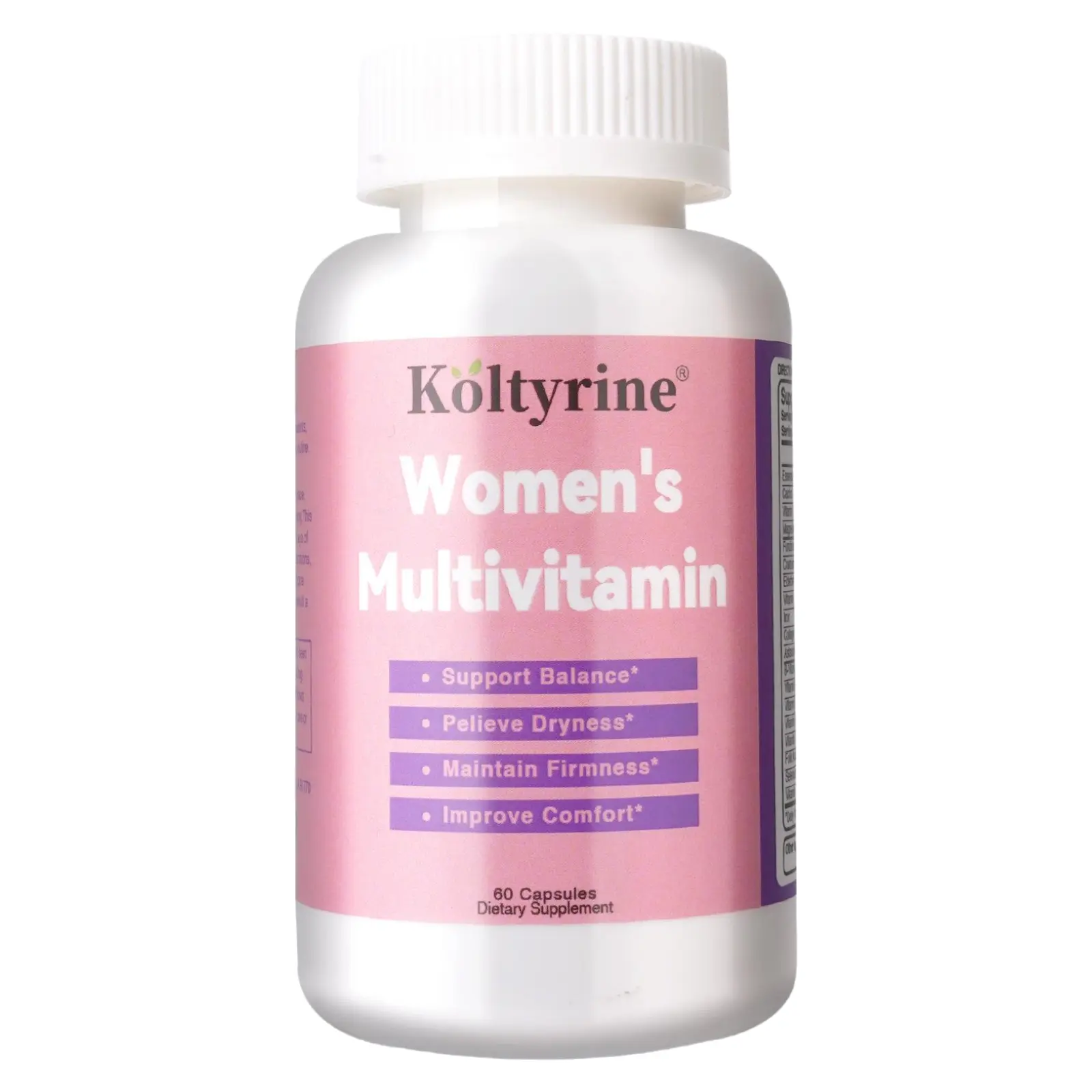Koltyrine Women's Daily Multivitamin – 13-in-1 with B Vitamins, Collagen & Astaxanthin for Healthy Skin, Hair & Energy | 60 Capsules