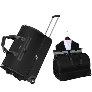 2 in 1 Modoker Rolling Bags, Large Garment Duffle Bag with Wheels,Carry on Luggage,Carry Bag,Waterproof Suit Luggage Bag for Women Men Business Travel Base Weekender,Travel essentials,personal item travel bag