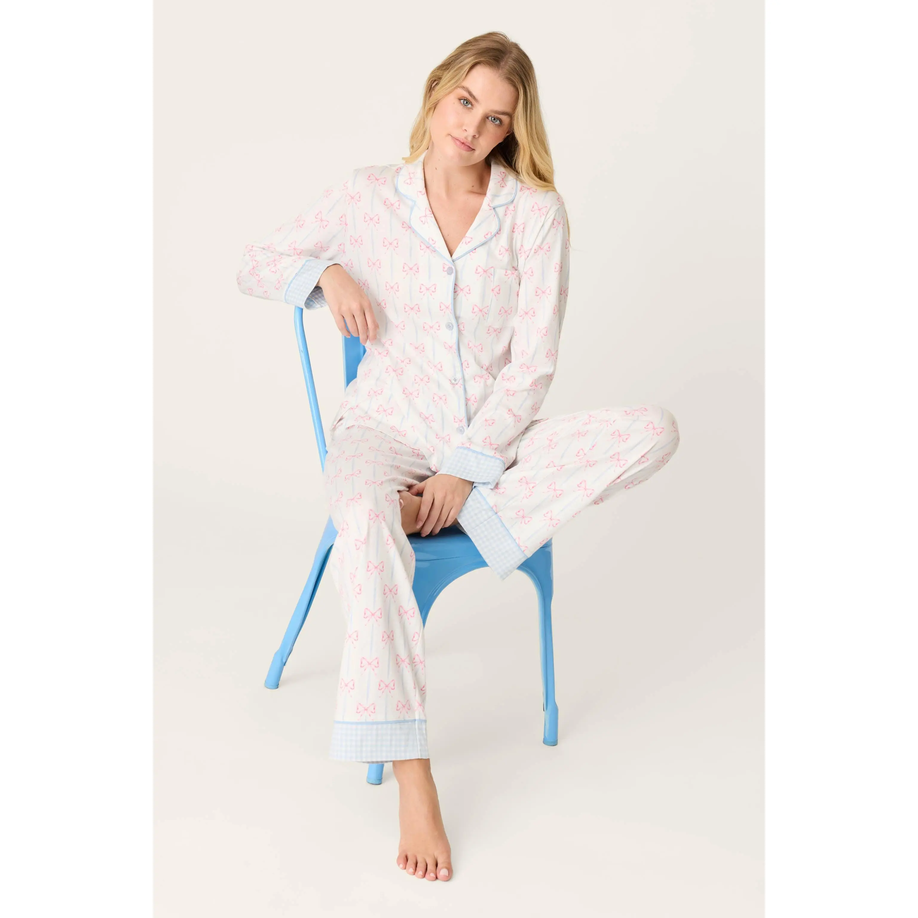 Playful Prints All Wrapped Up Long PJ Set
