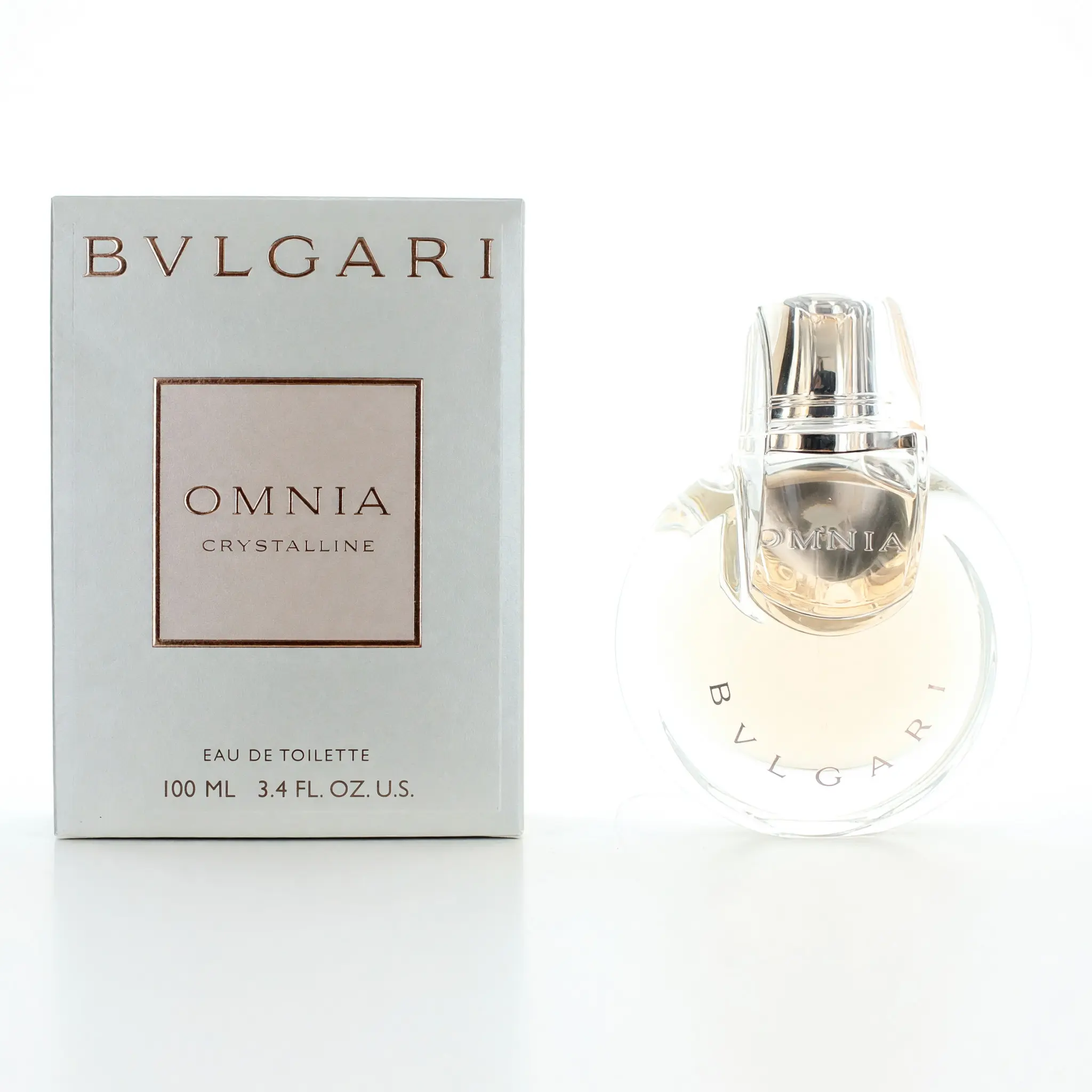 Bvlgari Omnia Crystalline Designer Women's Fragrance - 3.4 fl oz EDT Spray Bottle, Mandarin Lotus Scent for Women