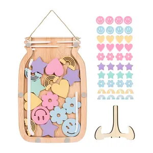 Custom Reward Jar Set, Classroom Incentive Scoring Container, Creative Storage Solution, Art Stickers, Perfect for Teachers & Students