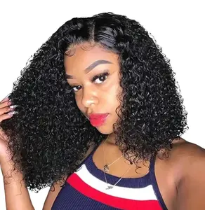 Deep Wave Bob Wig Human Hair 4x4 HD Lace Front Wigs Pre Plucked 180 Density Natural Look Glueless Wear and Go for Women Comfortable & Stylish