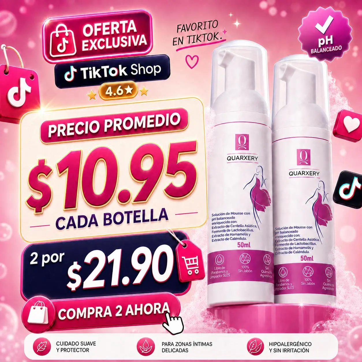 【G】Quarxery Feminine Cleansing Foam 50 ml