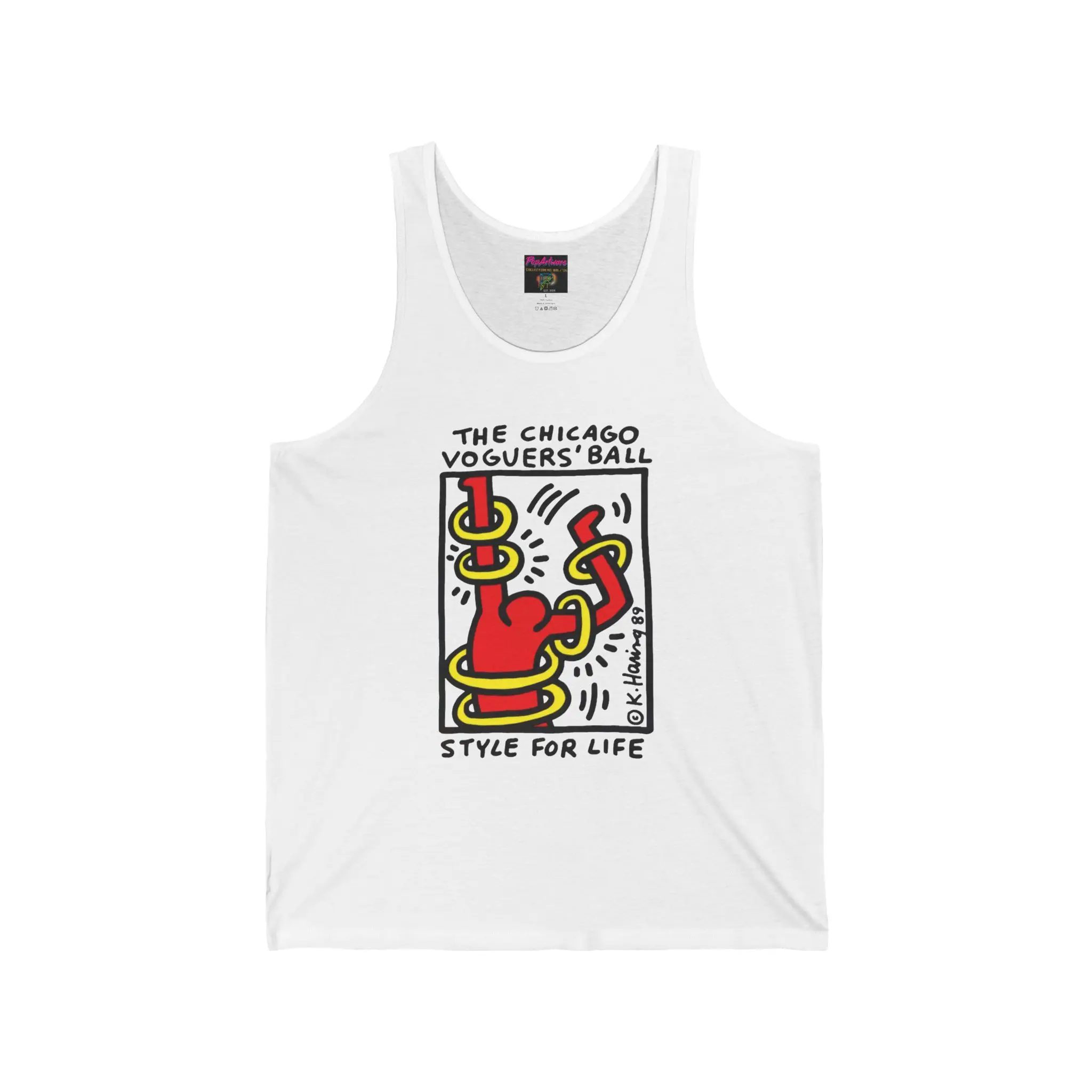 Keith Haring Chicago Voguer's Ball Graphic Tank | Vogueing Dance Art