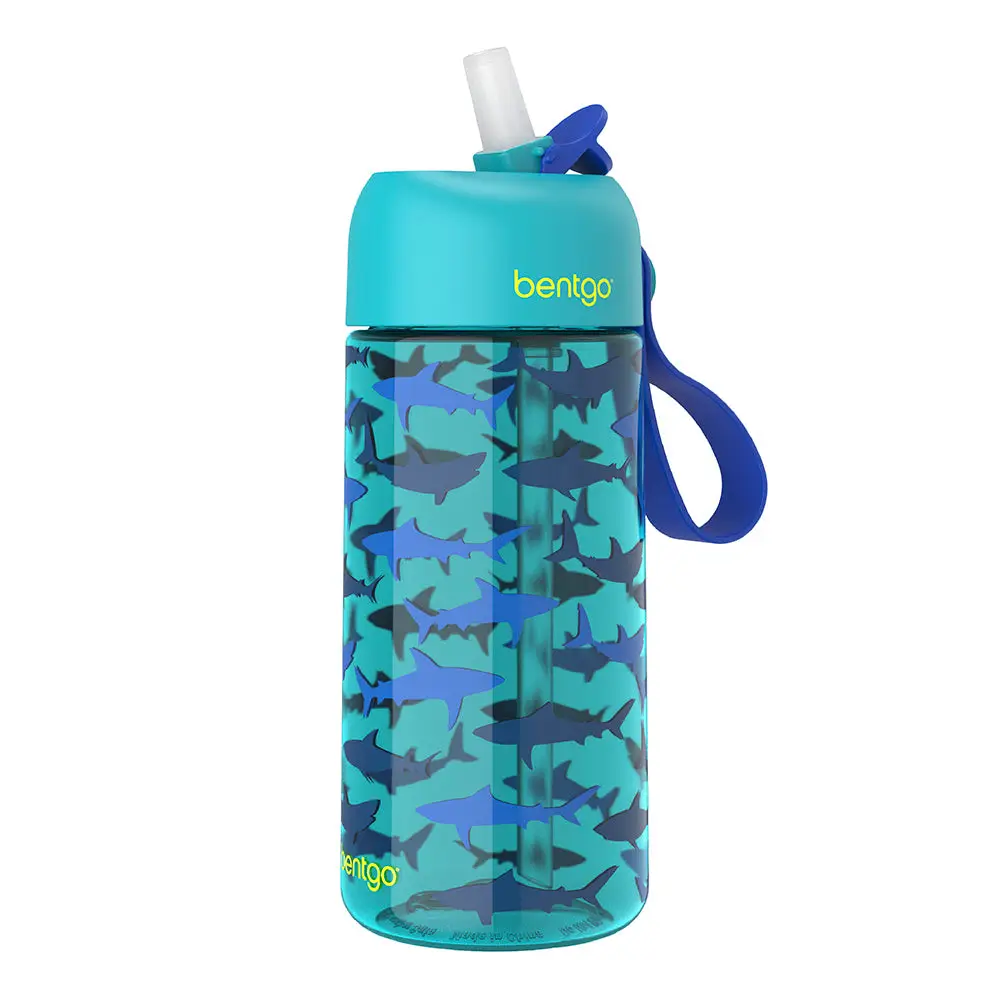 Bentgo Kids Water Bottle - Colorful Drinkware Cup, Leakproof Design with Straw, Reusable