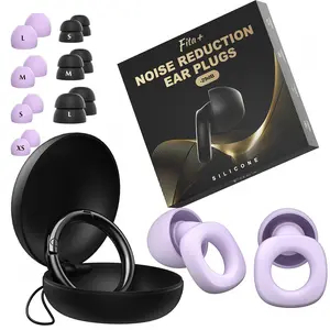 Fita+ Noise Reduction Ear Plugs with 4 Adjustable Silicone Tips 33dB Sound Insulation for Concerts Festivals & Live Entertainment Comfortable Soft Silicone Earplugs