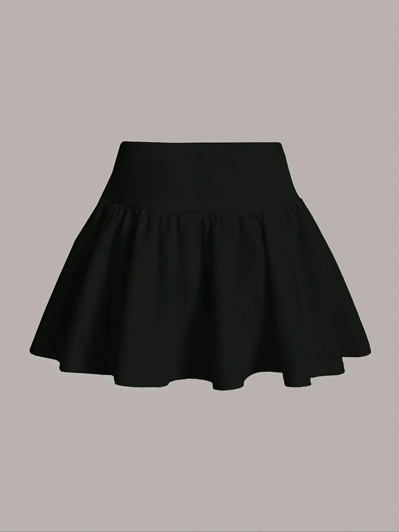 Women's Solid Plicated Stretch Skirt, Elegant Fashion Casual Short Tennis Skirt for Daily Outdoor Wear, Ladies Bottoms for All Seasons