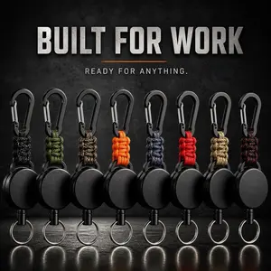 Built for Work Keychain with Paracord Lanyard - Durable and Versatile Accessory for Everyday Use