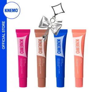 [KNEMO Official] LipLocked 24/7 Duo - LipLock Jelly Serum + Ribbon Keychain - Vegan Rose PDRN, Carrot Collagen, & Pillow Peptides - Long Lasting Hydrating Plumping Glossy Mask - 15 mL in Peach Muse, Grape Crush, Pink Flan, Crystal Clear