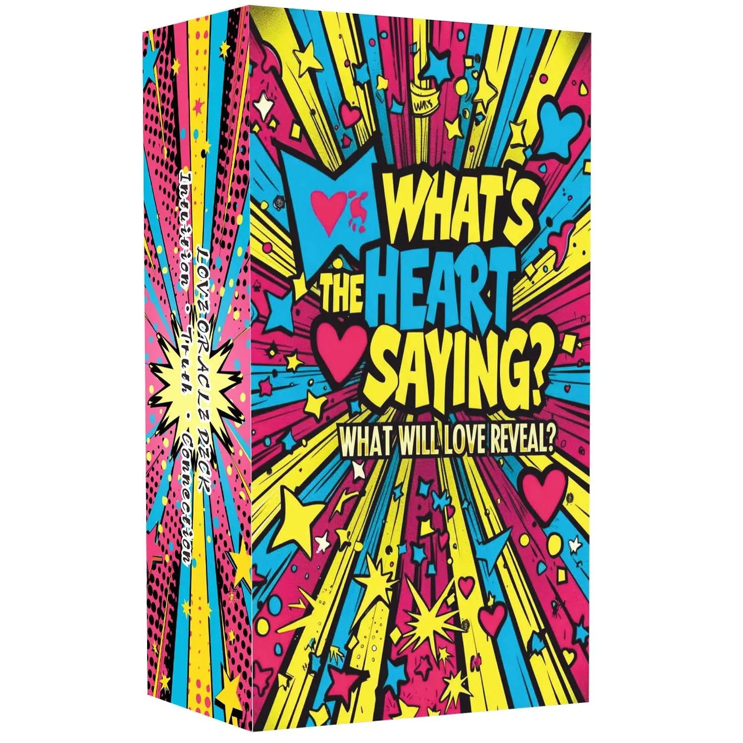 50 What Will Love Reveal Oracle Cards, 13x8 Cm, Card Game Revealing Truths About Your Love Life and Relationships, Psychic Reading Tool, Relationship Card Games