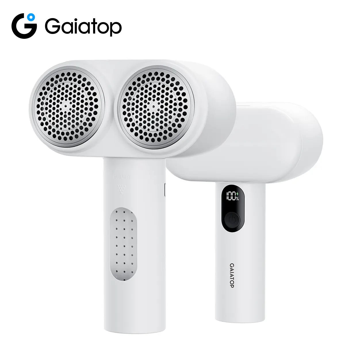 [Dual-Head] GAIATOP 2-in-1 Fabric Shaver & Pet Hair Remover, Rechargeable Lint Remover, Essential Household Gift