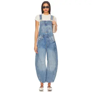Free People x We The Free Good Luck Overall in Ultra Light Beam