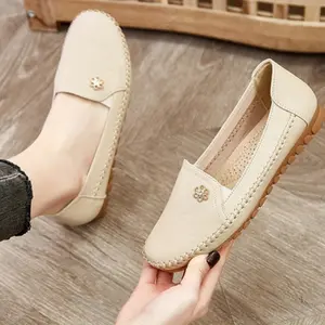 Bdhjydb Women's Plus-Size Penny Loafers - Slip- Round Toe Flat Shoes with Cushioned Sole, Soft Insole & Sole Suitable for Summer, Casual Office, Casual Attire, Minimalist Sneakers, Women Shoes