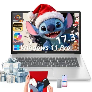 HP 17.3 Inch FHD Business Laptop | AMD Ryzen 5 7430U | Up to 32GB RAM 512GB SSD | Windows 11 Pro | Fast Charge Wi-Fi 6 Anti-Glare | Student & Business | Bundle Accessory