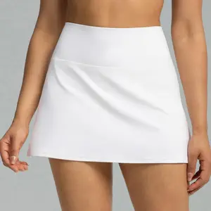 Colorfulkoala Women's High-Rise Dreamlux Athletic Skorts with Built-in Shorts and Pockets for Golf, Tennis