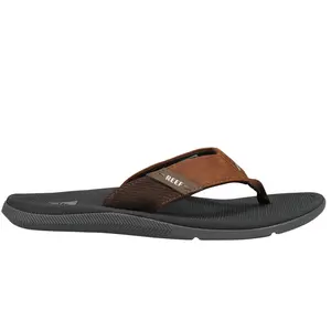 Reef Mens Santa Ana Flip Flops Casual Sandals Casual - Black, Brown