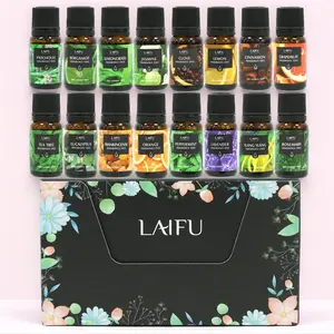 Essential Oils Set for Diffuser, Aromatherapy, Candle Making, Perfume, Home Fragrance, Humidifier, Ideal Gifts, Included Rosemary, Jasmine, Grapefruit, Lemon, Patchouli, Clove and More (16x10ml)