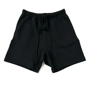 Unisex Shorts 2022s Limo Black Sweat Shorts for Men Women, Oversized Shorts Cotton Casual Drawstring Shorts with Pockets, Comfortable Lounge Shorts for Home, Workout, Streetwear & Daily Wear