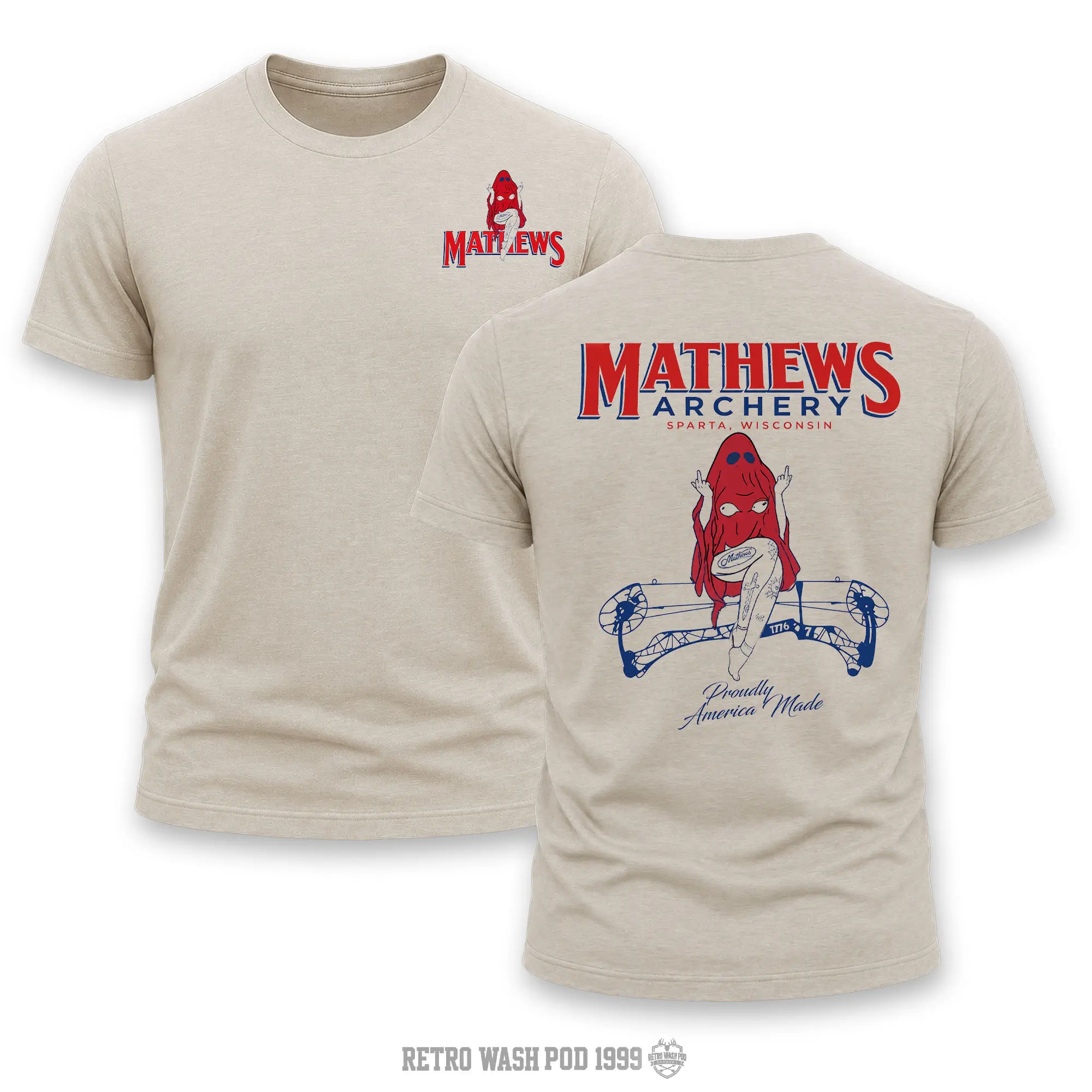 Mathews Halloween T-Shirt Men's Shirt, Hunting T-shirt, Crew Bowhunting Shirt, Deer Skull Archery Tee, Archery Tactical Gear, Unisex Short Sleeve Casual 100%, Made In USA. Apparel Classic
