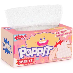 Decompression Bubble Wrap Tissue Paper & Toilet Paper Set, Stress Relief Relaxing Gift Idea, Perfect for Home Office Use
