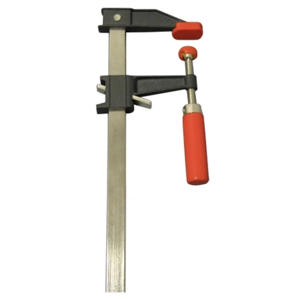 Bessey 18in x 2.5in Heavy-Duty Clutch Bar Clamp, 2-Piece Set with Ductile Cast Iron Fixed Hardware, Moveable Jaws, Comfortable Wood Grip, Slip Plates & Drawn Serrated Rail