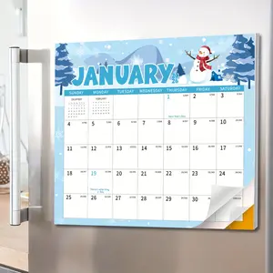 18 Monthly Magnetic Calendar 2026-2027 From Jan 2026 to Jun 2027, 13" X 11.5", with Corner Guard, Julian Dates, Refrigerator Calendars for Organizing & Scheduling Your Life, Christmas Gifts