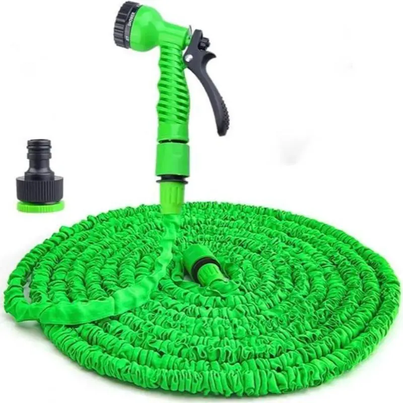 Expandable Garden Hose with 7 Spray Functions, Flexible Magic Water Hose for Outdoor Gardening, Lawn Care, Car and Pet Washing, Retractable Garden Hose, Garden Watering Hose