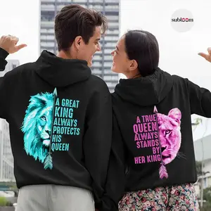 Matching Couple Hoodies  Hoodie Matching Couple, Graphic Fleece Pullover for Men for Women, Casual Unisex Hooded Sweatshirt, Perfect Gift for Couples, Valentine’s Day, Outdoor Lovers Unisex Fan Gift for Birthday Holiday Christmas Halloween
