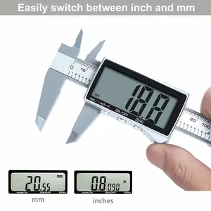 0-6"/150mm Digital Caliper, Scale Caliper Precision Measuring Tool, Vernier Caliper with Display, Inch/Millimeter Conversion