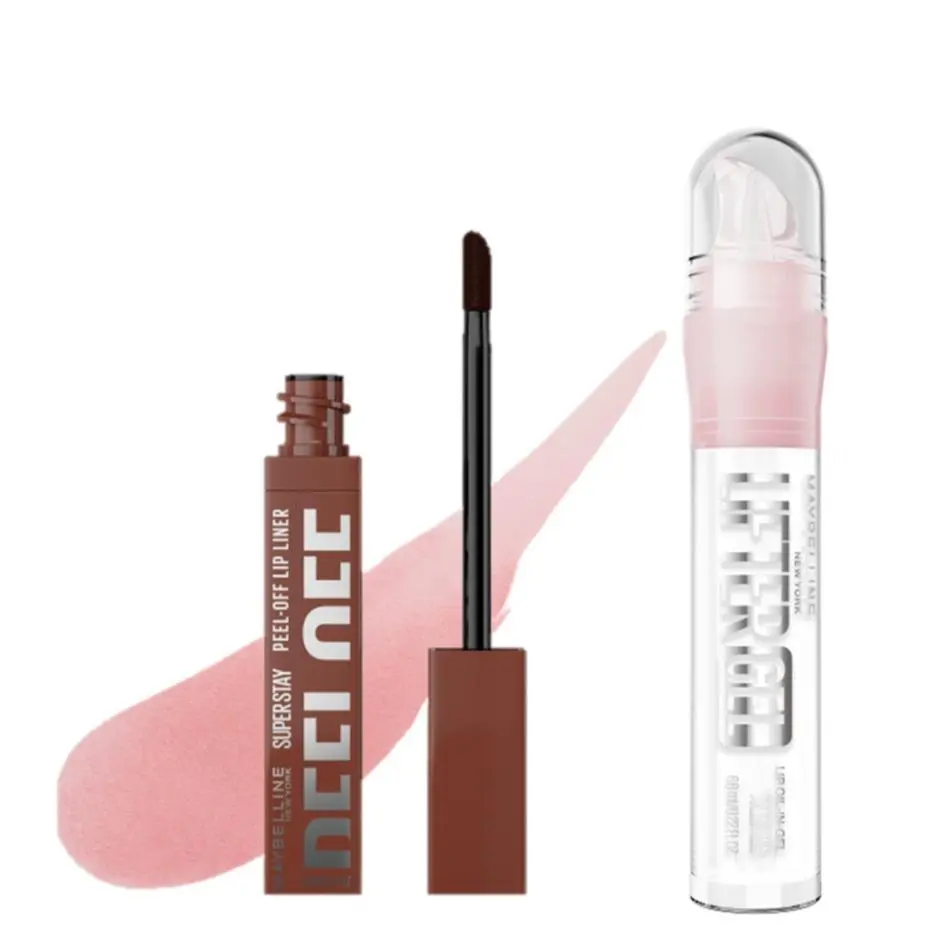 Peel-Off Liner & Lifter Gel Lip Gloss Duo, Maybelline New York