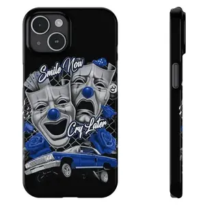 Smile Now Cry Later Chicano Art Phone Case 17 16 15 14 13 12 11, Bold and Artistic Phone Protection
