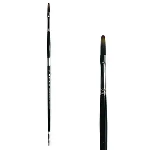 Trekell Spectrum Long Handle Artist Brush - Size #0 Long Filbert