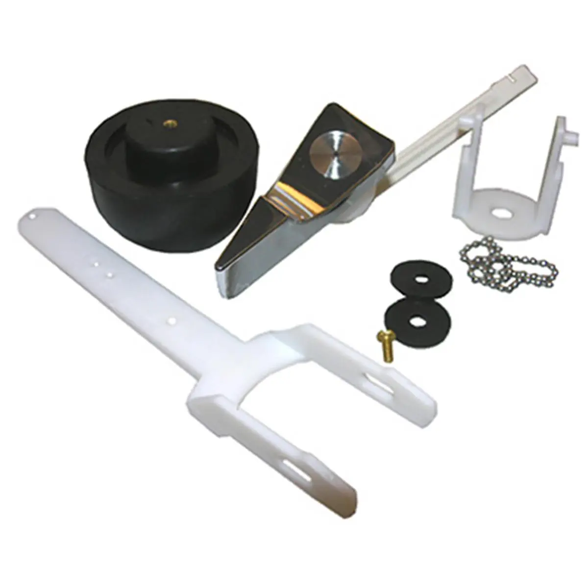 212 MAIN Touch-Type Toilet Flush Valve Assembly Kit (Larsen Supply 04-1599) - 1 Kit, 0.26 lbs Carded Pack, 2x7.5x10.5 in, for Eljer Touch-Flush Toilets, Indoor Home Improvement Bathroom Fixture Accessory Repair Tool